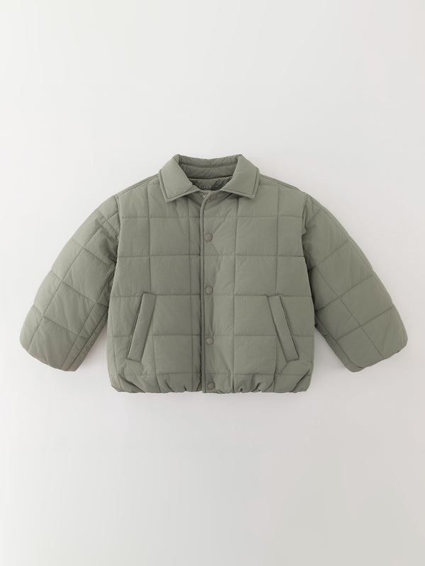 MARC & JANIE Kids Boy Plaid Collar Quilted Jacket 551250