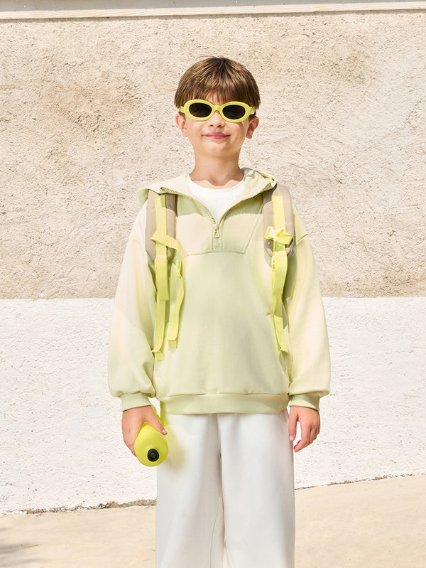 MARC & JANIE Kids Boy Half Zip Loose Hoodies 250052