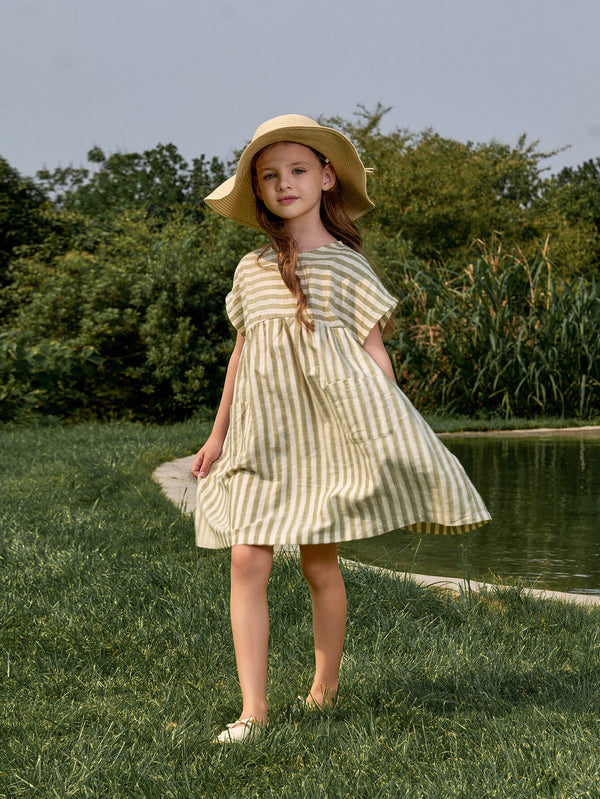 MARC & JANIE Toddler Girl Linen Loose Dress 230250