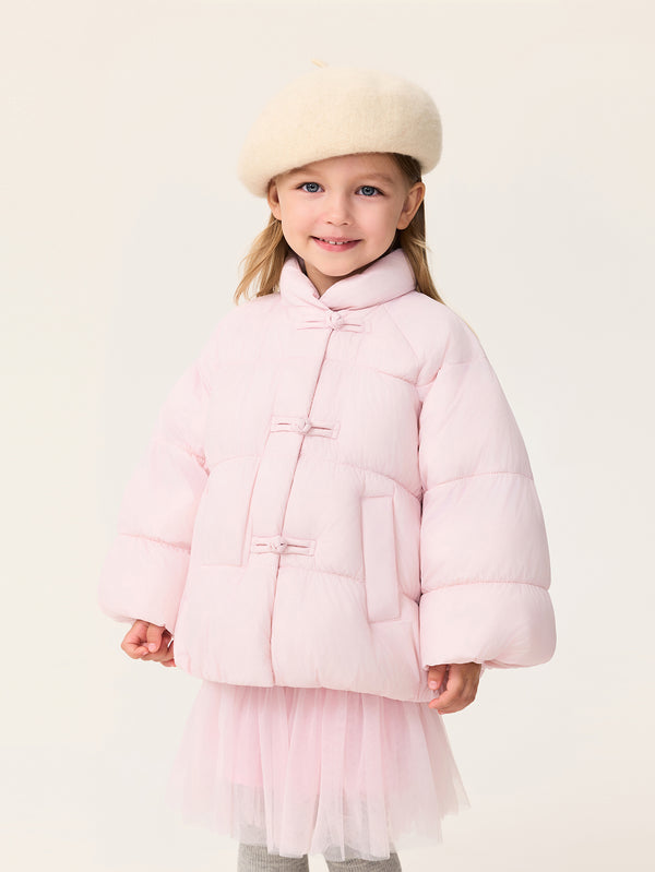 MARC & JANIE Toddler Girl New Chinese-Style Knot Thickened Down Jacket 551716