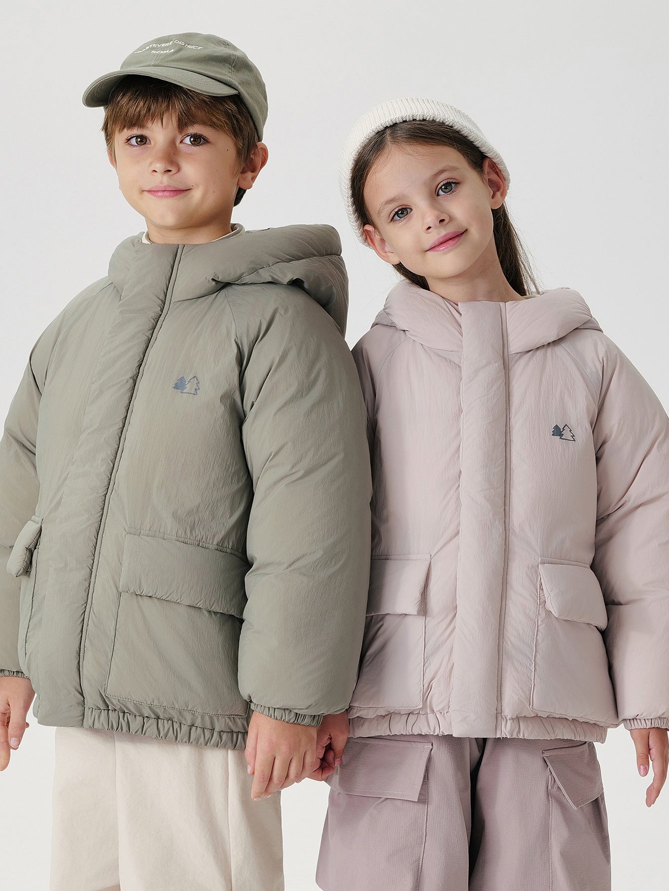 MARC & JANIE Unisex Toddler Big Pockets Loose Hooded Down