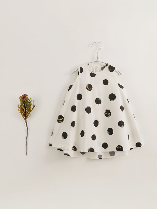 MARC & JANIE Kids Girl Polka Dot Loose Dress 230505