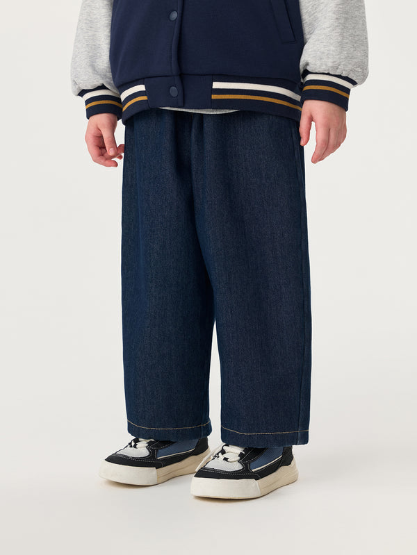 MARC & JANIE Toddler Boy Fleece Lined Straight Denim Pants 551315