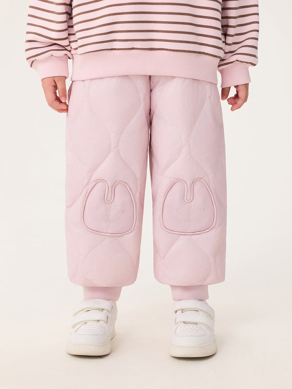 MARC & JANIE Toddler Girl Cute Rabbit Embroidery Warm Down Pants 551710
