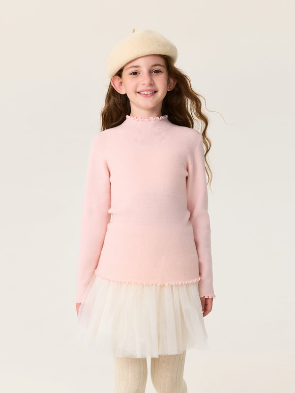 MARC & JANIE Kids Girl Soft Warm Wool Knit Sweater 551821