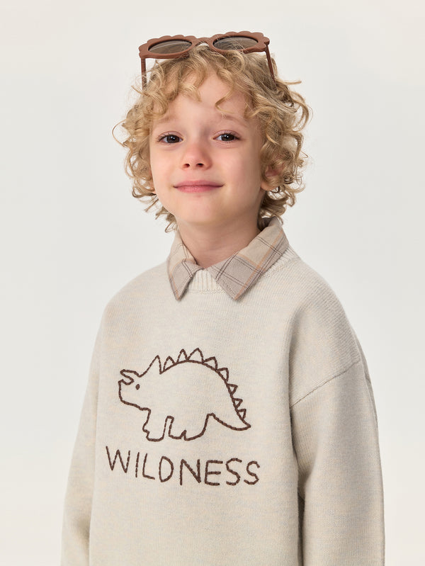 MARC & JANIE Unisex Toddler Animal Pattern Soft Knit Sweater 551851