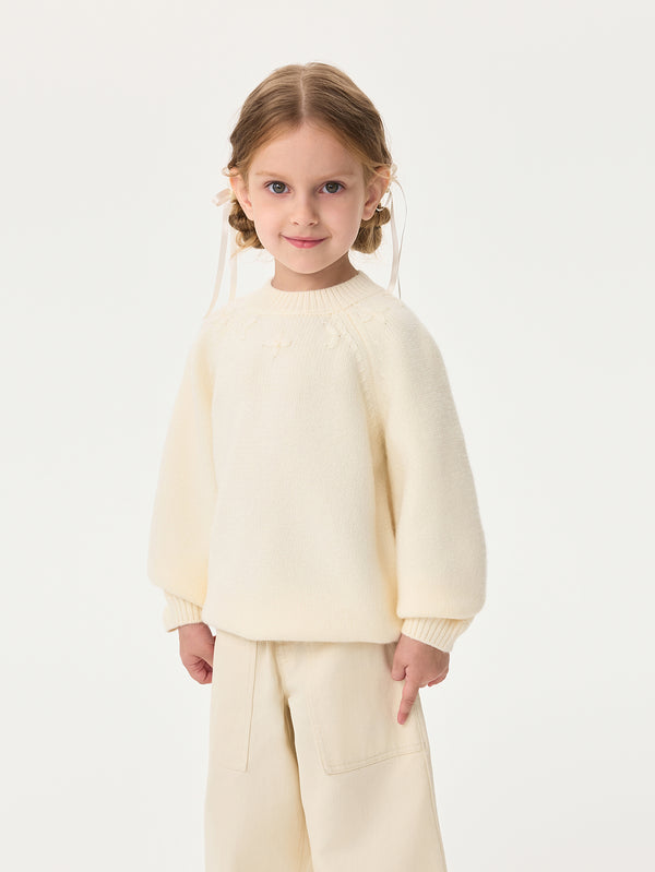 MARC & JANIE Toddler Girl Floral Warm Knit Sweater 551869