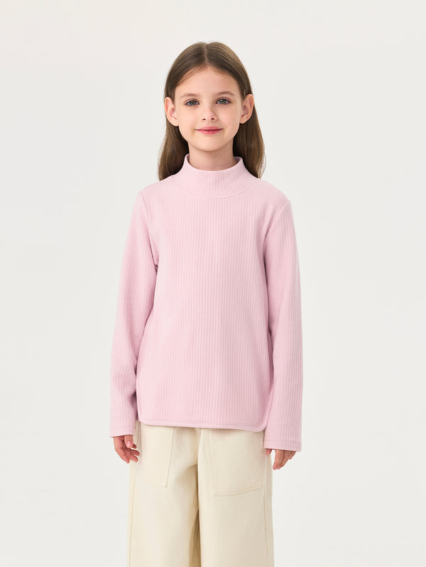 MARC & JANIE Kids Girl Thermal Fleece Turtleneck Shirt 551223