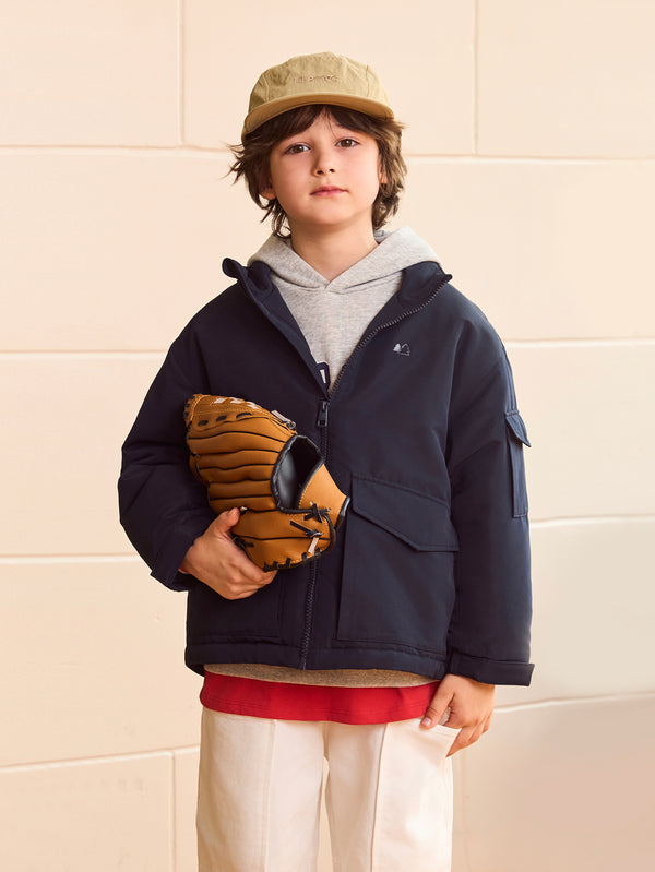 MARC & JANIE Kids Boy Waterproof Quilted Cargo Jacket 551237