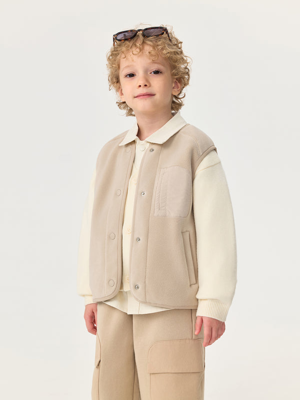 MARC & JANIE Toddler Boy Thermal Fleece Reversible Vest 551376