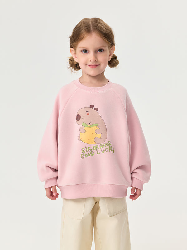MARC & JANIE Unisex Toddler Thermal Fleece Crewneck Sweatshirt 551619
