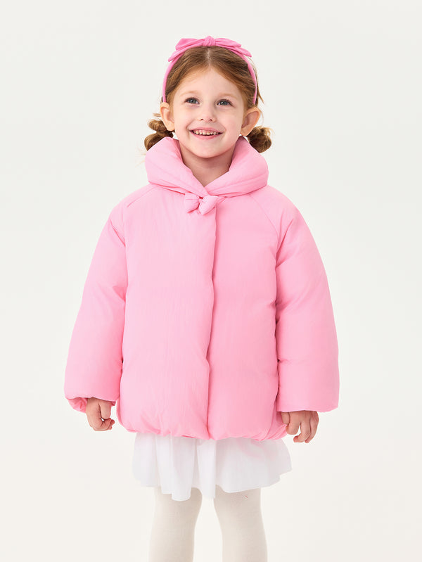 MARC & JANIE Toddler Girl Bowknot Bubble Down Jacket 551751