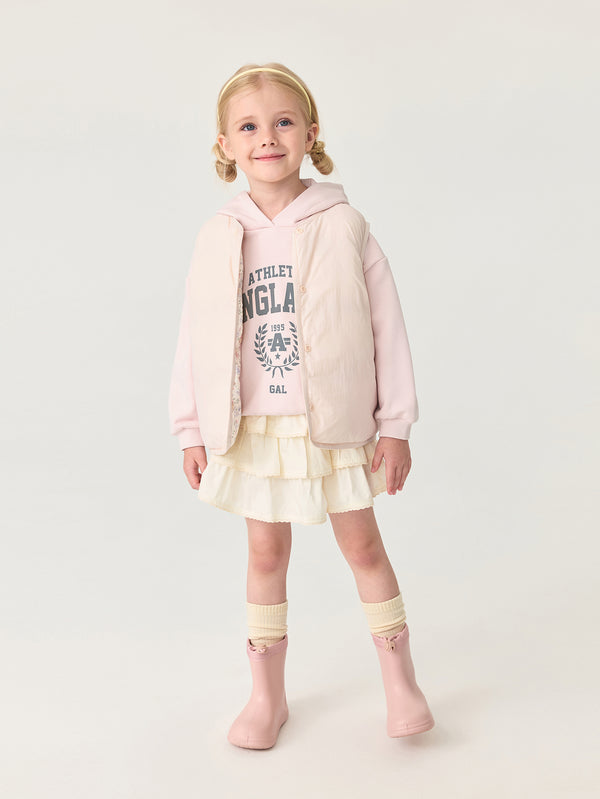 MARC & JANIE Toddler Girl Reversible Bunny Lightweight Down Vest 551705