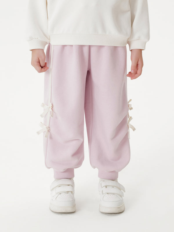 MARC & JANIE Toddler Girl Sweet Bow Decor Loose Fit Lantern Pants 551330