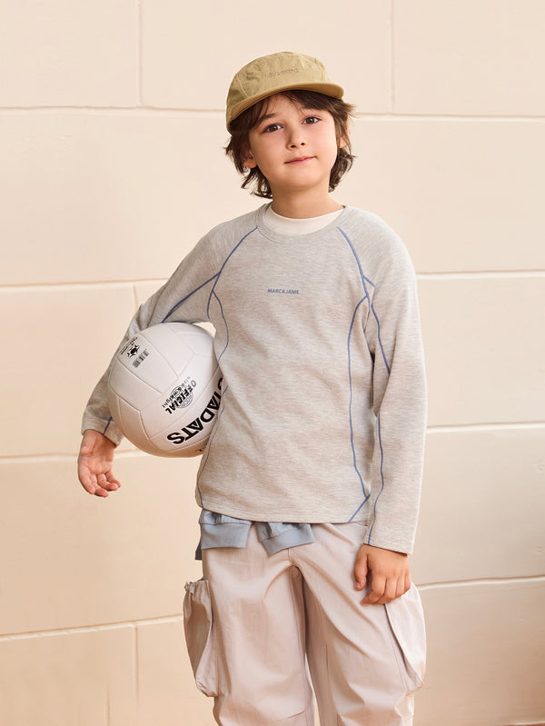 MARC & JANIE Kids Boy Half Zip Versatile Outdoor T-Shirt 551152