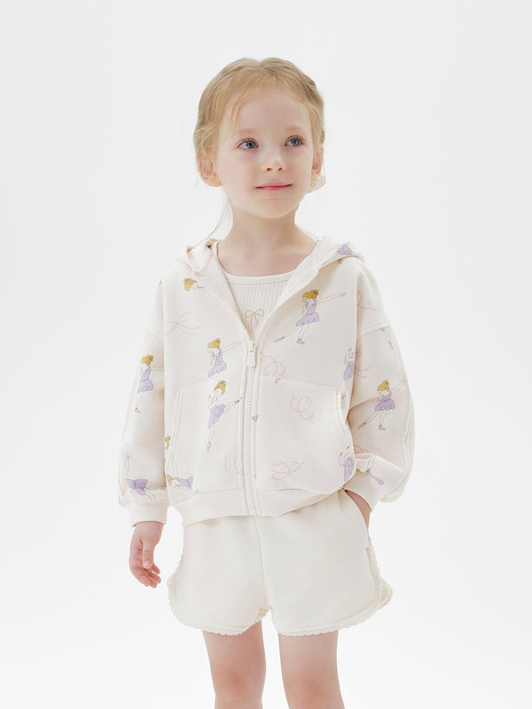 MARC & JANIE Toddler Girl Ballet Lace Sweatshirt Jacket Outerwear 551178