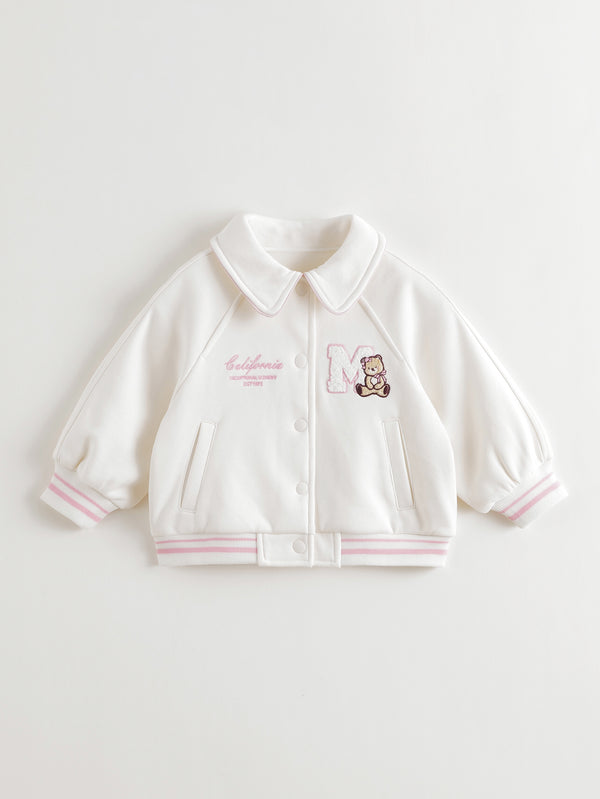 MARC & JANIE Toddler Girl Soft Cotton Campus Jacket Outerwear 551185