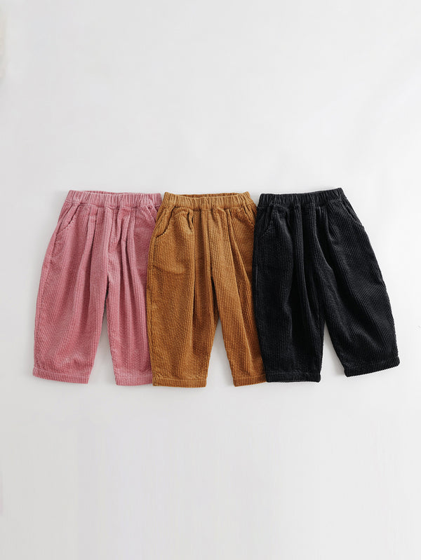 MARC & JANIE Unisex Toddler Kids Loose Corduroy Pants 232017