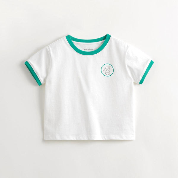 MARC&JANIE Boys Color Patched Short Sleeve T-Shirt Kids' Tops Summer Clothing for Summer 240398 - MARC&JANIE