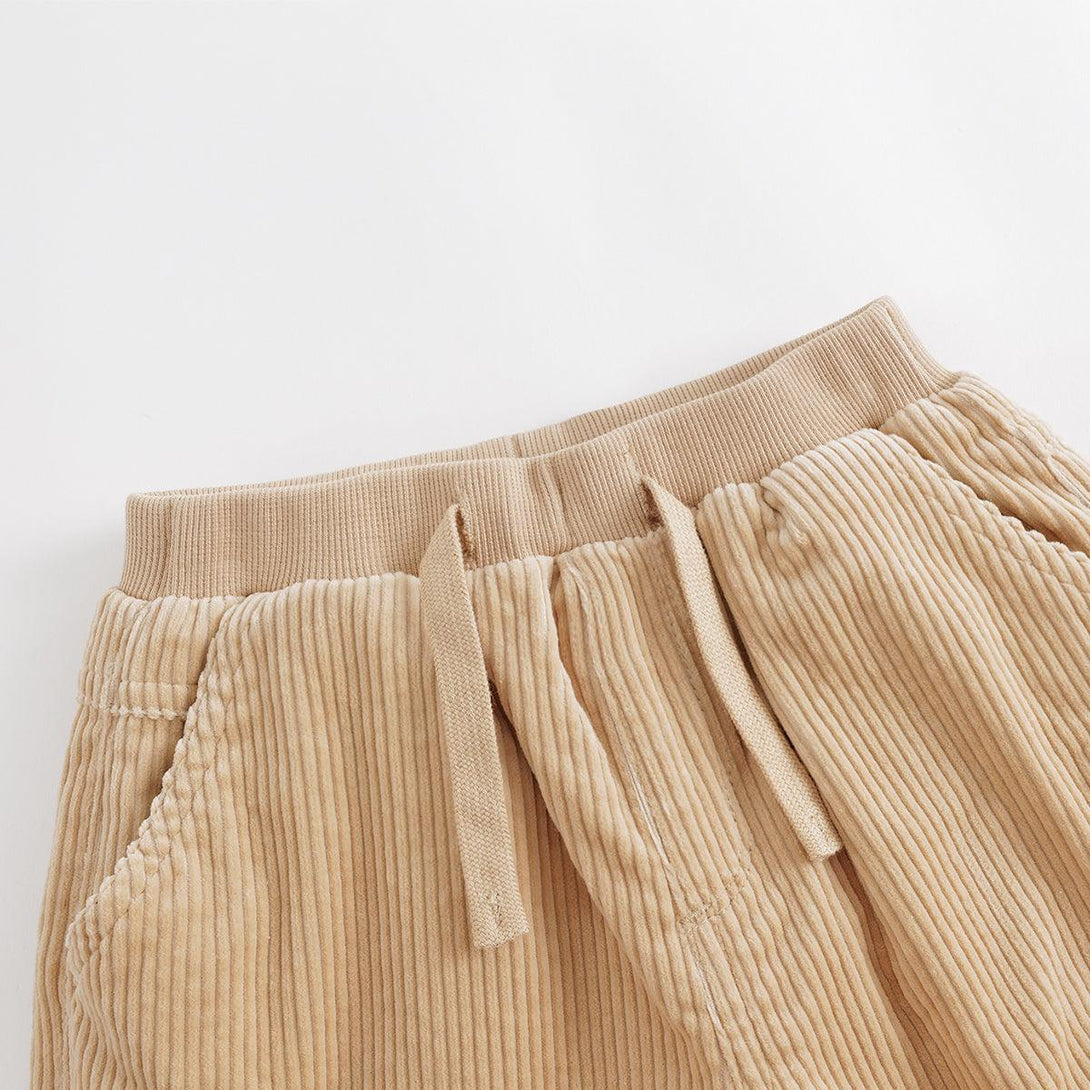 MARC&JANIE Boys Warm Corduroy Drawstring Pants Kids Pants for Winter 231973 - MARC&JANIE