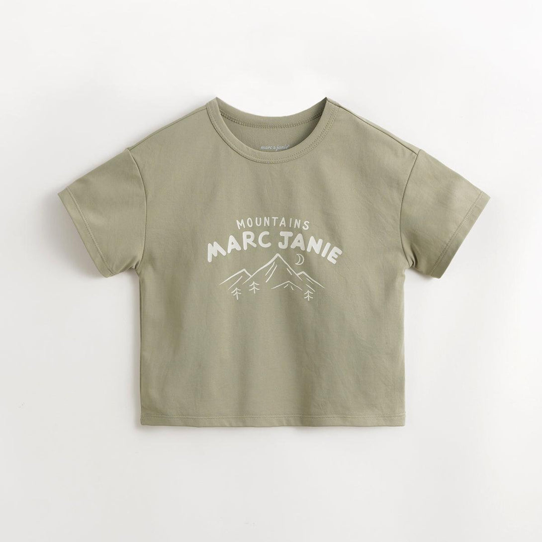 MARC&JANIE Boys Urban Outdoor Quick Dry Short Sleeve T-Shirt Kids Top for Summer 240390 - MARC&JANIE