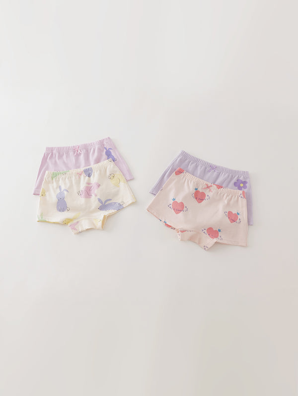 MARC & JANIE Toddler Kids Girl 2-Pack Fun Graffiti Cotton Underwear 551856