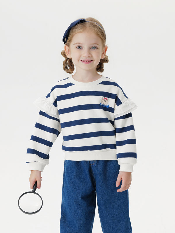 MARC & JANIE Toddler Girl Stretchy Stripe Sweatshirt 250213