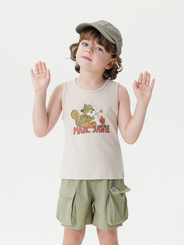 MARC & JANIE Toddler Boy Camping Squirrel Vest 240383
