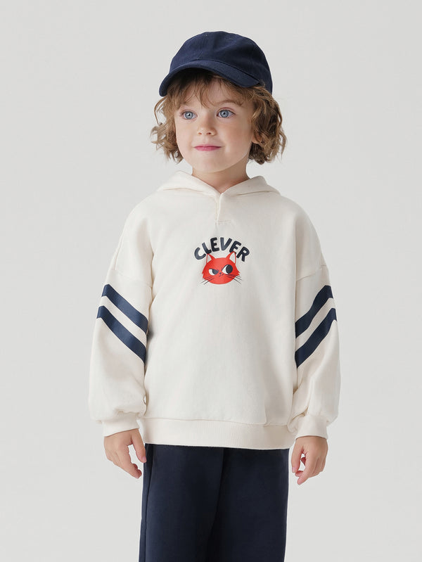 MARC & JANIE Toddler Boy Cartoon Color Block Stripes Sweatshirt 240689