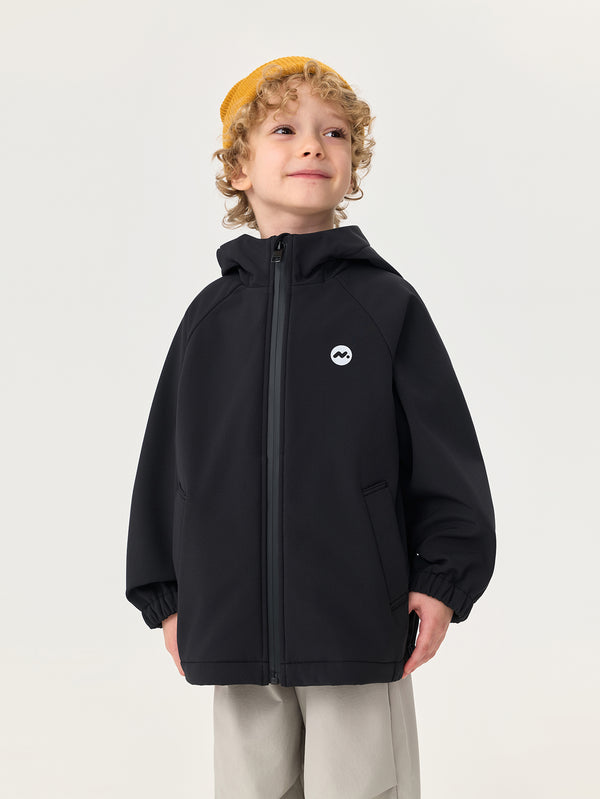 MARC & JANIE Unisex Toddler Windproof Fleece-Lined Hooded Softshell Jacket 551350