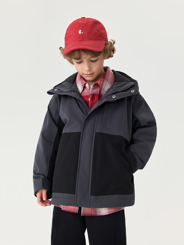 MARC & JANIE Kids Boy Fluorine-Free Water-Repellent Lightweight Padded Softshell Jacket 551235