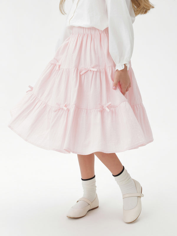 MARC & JANIE Kids Girl 3D Bowknot Cotton Skirt 551665