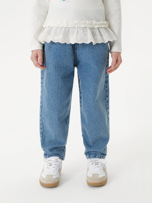 MARC & JANIE Toddler Girl Breathable Cotton Jeans 551528