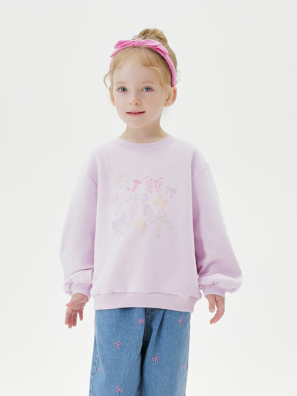 MARC & JANIE Toddler Girl Bowknot Soft Touch Sweatshirt 551183
