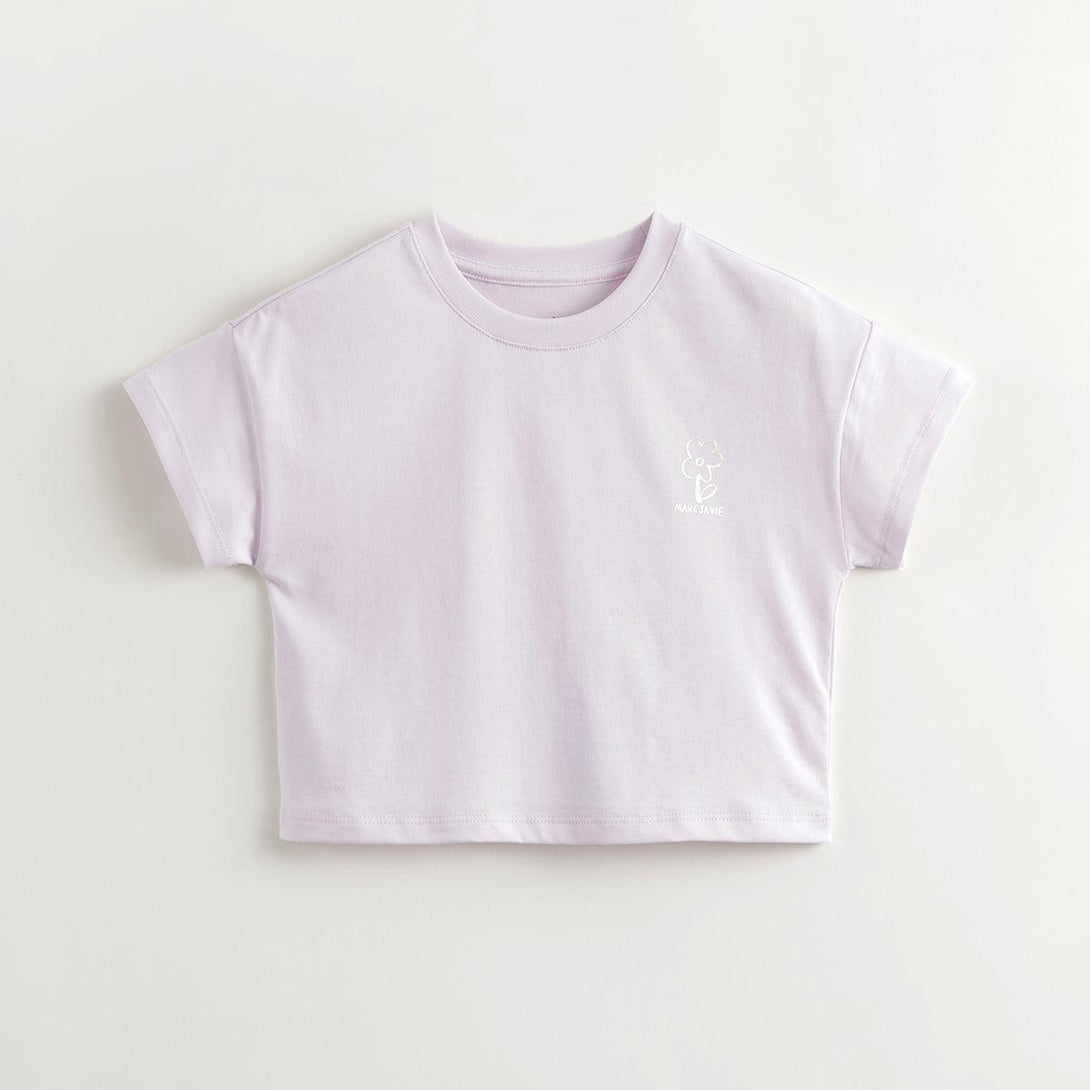 Girls Striped Crew-Neck Short-Sleeved T-Shirt 240768 - MARC&JANIE