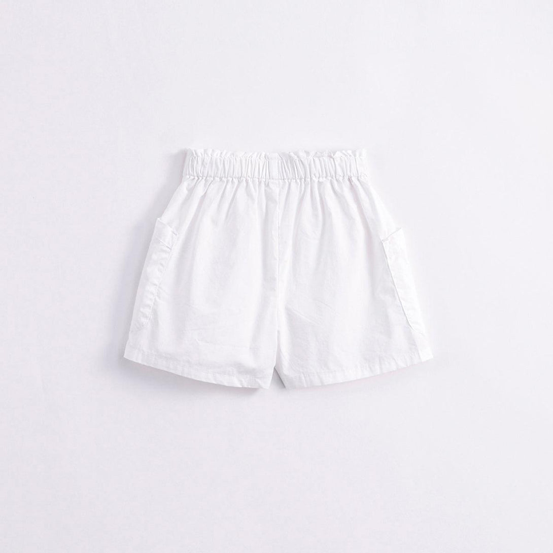 Girls Wood Ear Edge Large Pocket Denim Shorts 240655 - MARC&JANIE