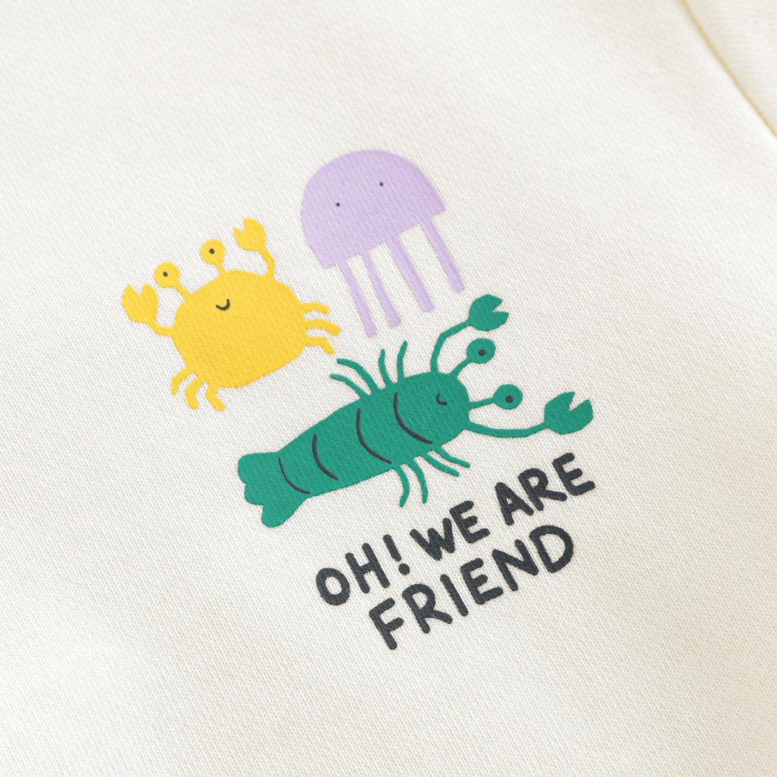 MARC&JANIE Boys Cotton Fun Illustration Sweatshirt Kids Loose Casual Top for Spring 240071 - MARC&JANIE