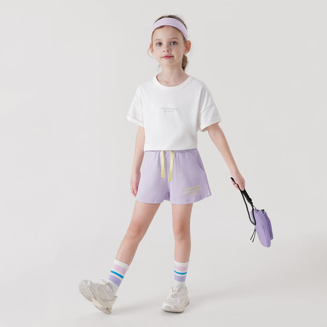 MARC&JANIE Boys Girls Cool Feeling & Quick Drying Breathable Sports Shorts Kids Pants for Summer 240799 - MARC&JANIE