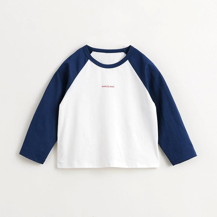 MARC&JANIE Boys Girls Quick-drying Sunscreen Plunging Sleeve Athletic T-Shirt Children's Tops for Spring 240269 - MARC&JANIE