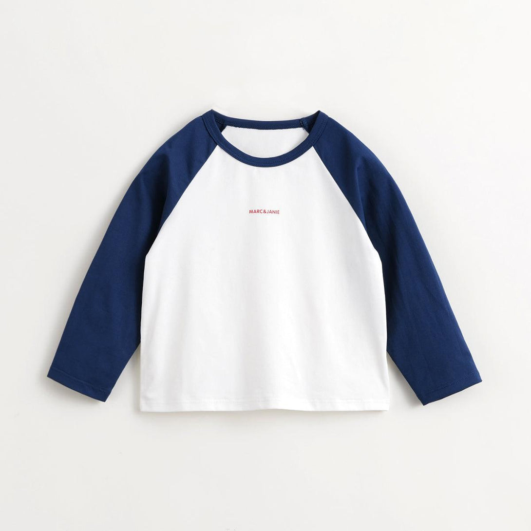 MARC&JANIE Boys Girls Quick-drying Sunscreen Plunging Sleeve Athletic T-Shirt Children's Tops for Spring 240269 - MARC&JANIE