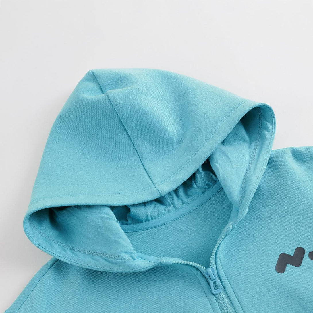 MARC&JANIE Girls Cozy Hooded Small Label Peplum Sweatshirt for Spring 240691 - MARC&JANIE