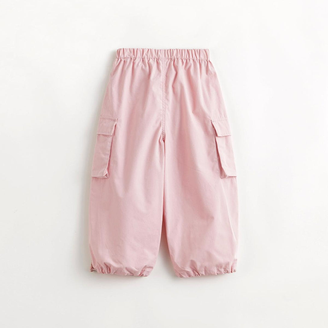 MARC&JANIE Girls Fashionable Large Pockets Work Parachute Pants Children's Cotton Pants for Spring 240197 - MARC&JANIE