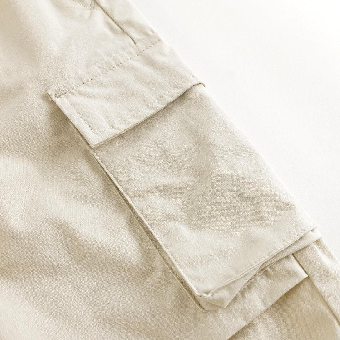 MARC&JANIE Girls Fashionable Large Pockets Work Parachute Pants Children's Cotton Pants for Spring 240197 - MARC&JANIE