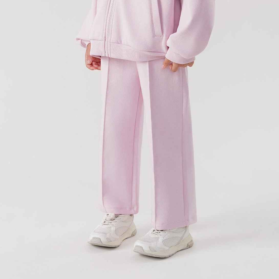 MARC&JANIE Girls Line Split Sport Wide Leg Pants Kids Loose Pants for Spring 240288 - MARC&JANIE