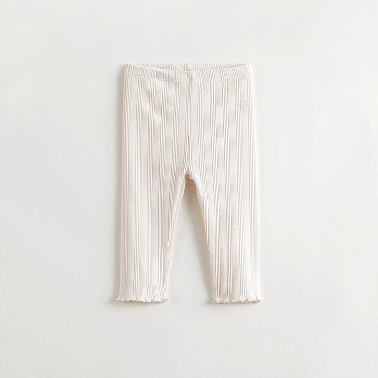 MARC&JANIE Girls Little Flower Wave Lace Stretch Bottom Pants Kids Pants for Summer 240736 - MARC&JANIE