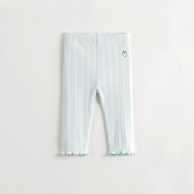 MARC&JANIE Girls Little Flower Wave Lace Stretch Bottom Pants Kids Pants for Summer 240736 - MARC&JANIE