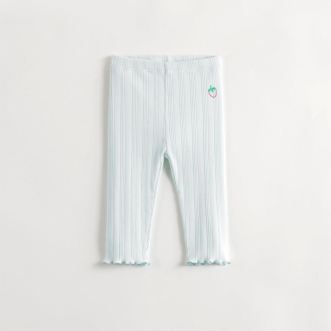 MARC&JANIE Girls Little Flower Wave Lace Stretch Bottom Pants Kids Pants for Summer 240736 - MARC&JANIE