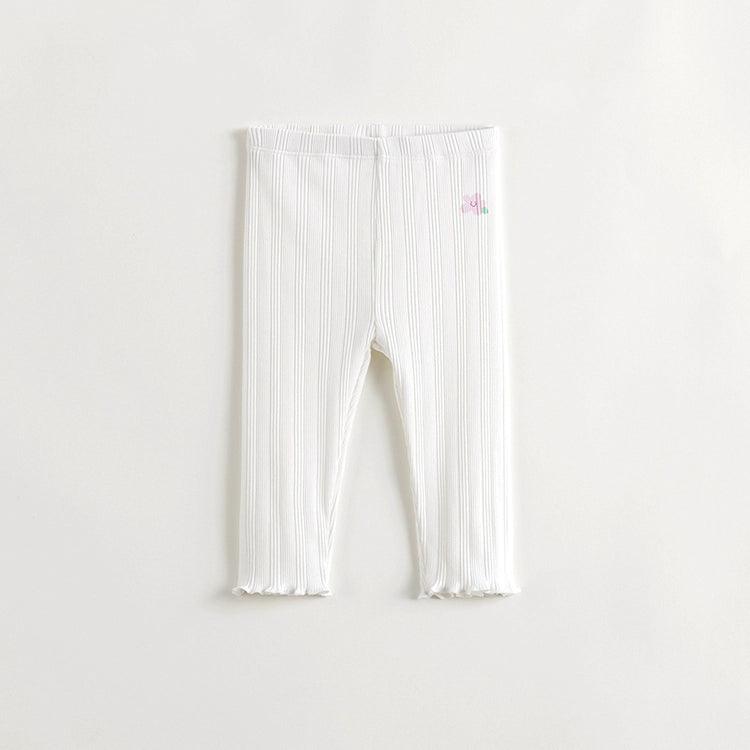 MARC&JANIE Girls Little Flower Wave Lace Stretch Bottom Pants Kids Pants for Summer 240736 - MARC&JANIE