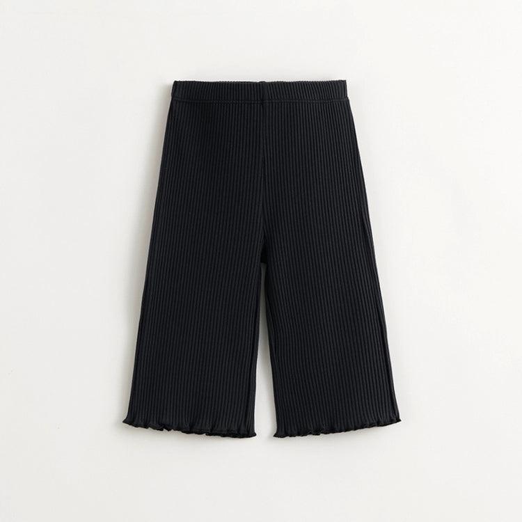 MARC&JANIE Girls Stretch Ribbed Polka Dot Straight Leg Children's Pants for Spring 240118 - MARC&JANIE
